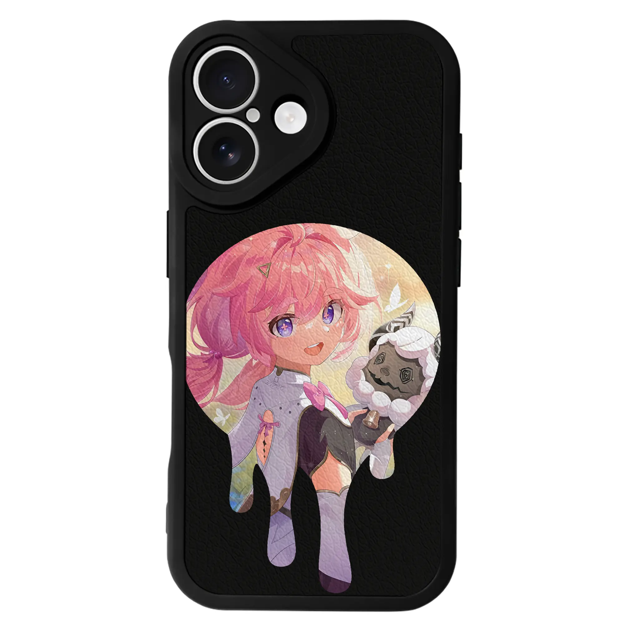 鳴潮 グッズ アンコ - IPhone 16シリーズ対応 ・ シリコンスマホケース ・ レザー調 ・ 高精度フィット ・ 耐衝撃 ・ ワイヤレス充電対応 ・ 精密カット